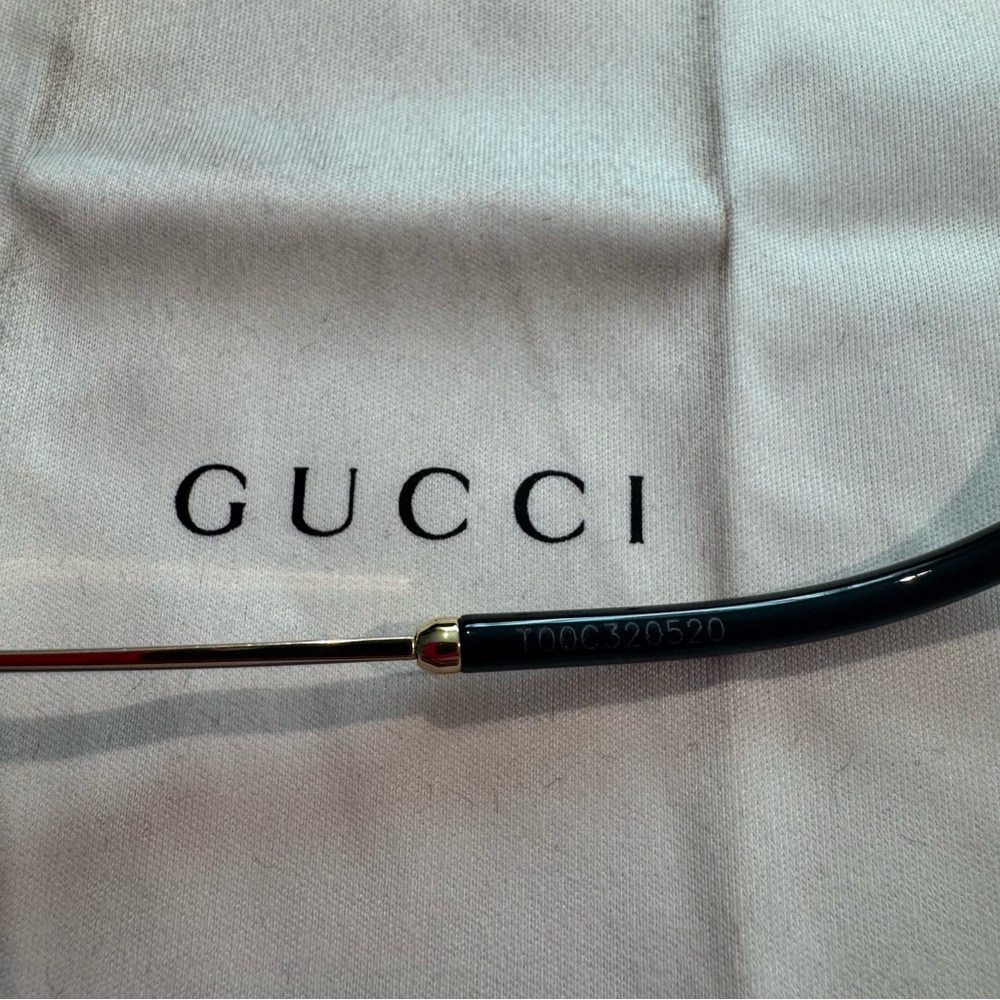 Gucci GG1142S Gold and Black Round Sunglasses women GG - Picture 13 of 16